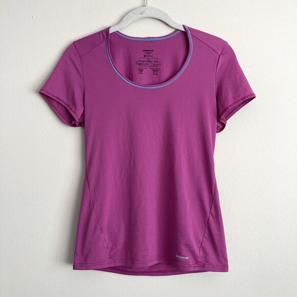 Patagonia Womens Capilene 1 Base Layer Silkweight Shirt Purple Size XS - Picture 1 of 8